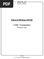 Potometer Practical for GCSE Biology | PDF | Botany | Plants