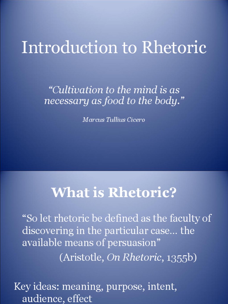 Understanding Rhetoric Basics | PDF | Rhetoric | Writers