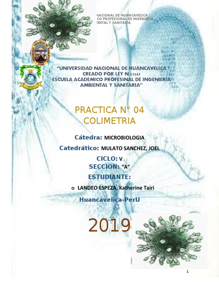 Colimetría en Análisis Microbiológico | PDF | Bacterias Gram Positivas ...