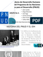 Exponer PTT (IDH) del Programa de las Naciones Unidas para el Desarrollo (PNUD)
