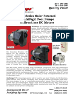 SCP Pool Pump Data Sheet, Brushless DC, 2012 PDF