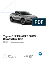Volkswagen Tiguan 1.5 TSI ACT 150 PS Comfortline DSG - 2020 Fiyat Listesi - Doğuş Oto