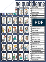 La Routine Quotidienne Comprehension Orale Exercice Grammatical Feuille D - 30054