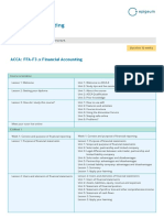 Financial Accounting: Course Map