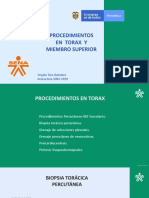 Procedimientos en Torax y M Superior