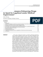 Should Performance-Enhancing Drugs in Sport Be Legalized Under Medical Supervision?