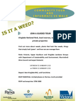 Kinglake Weed Tour Flyer
