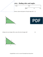 Trigonometry - Finding Sides and Angles - 1