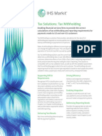 Tax Withholding Factsheet