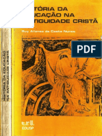 Historia Da Educacao Na Antiguidade Crista Ruy Afonso Da Costa Nunes 262p PDF