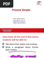 Present Simple: Laura Ojeda Cavero Inglés Especializado II