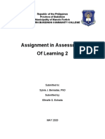 Assignment in Assessment of Learning 2
