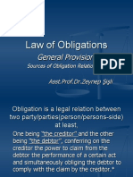 Law of Obligations Contracts