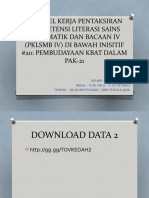 Bengkel Kerja Pentaksiran Kompetensi Literasi Sains Matematik Dan Bacaan