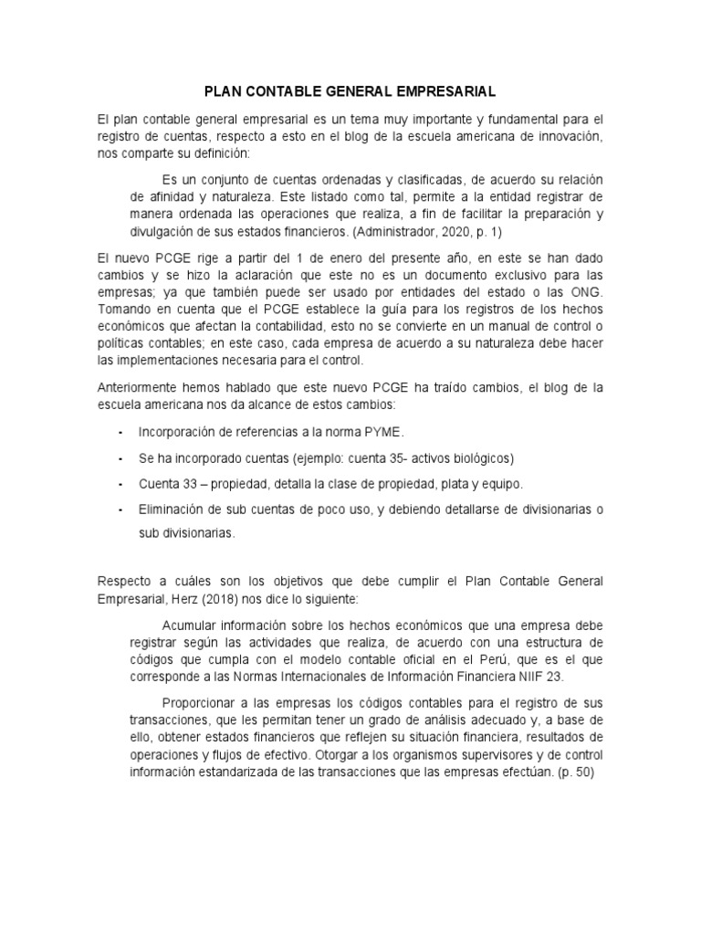 Resumen PCGE | PDF | Contabilidad | Business