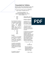 Informe Densidad Solidos