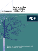 Contribución A La Crítica de La Economía Política Introducción PDF