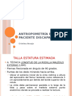 6 B CLASE 14 Antropometria en El Paciente Discapacitado