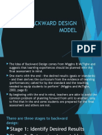 3.1 BACKWARD DESIGN MODEL and Others