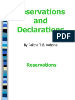 Reservations Declarations 2nd Part