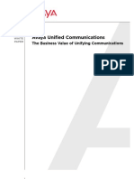 Avaya Unified Communications Business Value