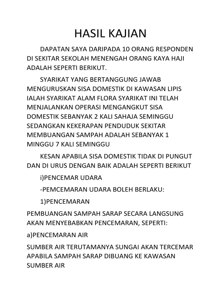 Hasil Kajian Pdf