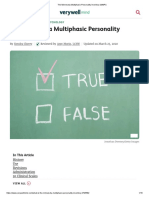 1 The Minnesota Multiphasic Personality Inventory (MMPI)