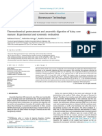 Pretratamiento Termoquímico y Digestión Anaerobia Del Estiércol de Vaca Lechera Evaluación Experimental y Económica PDF