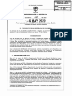 Decreto 637 Del 6 de Mayo de 2020