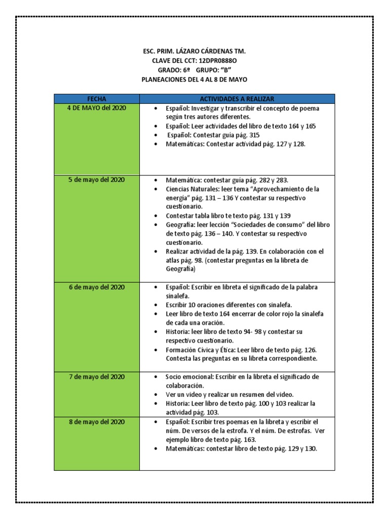 Plan Clase 3 Science Ciencia Y Tecnologia