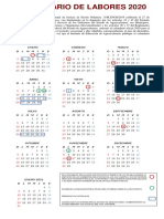 Calendario PJ 2020
