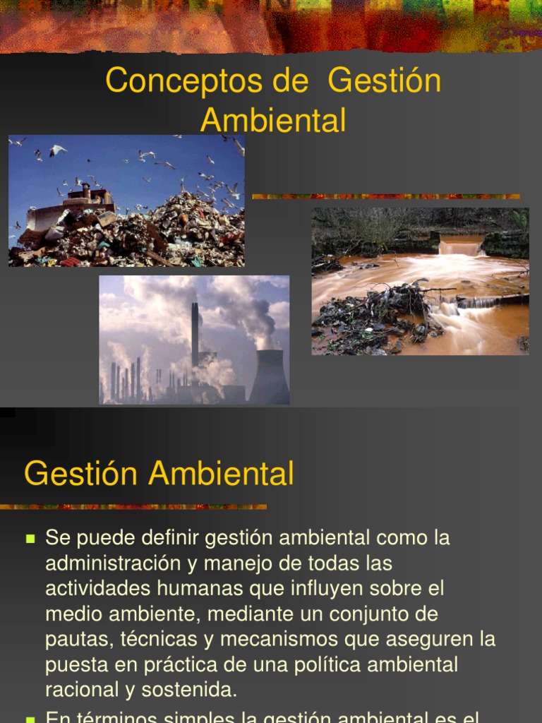 Conceptos de Gestion Ambiental PDF | PDF | Planificación | Entorno natural