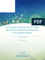 Formative Assessment For Next Generation Science Standards: A Proposed Model