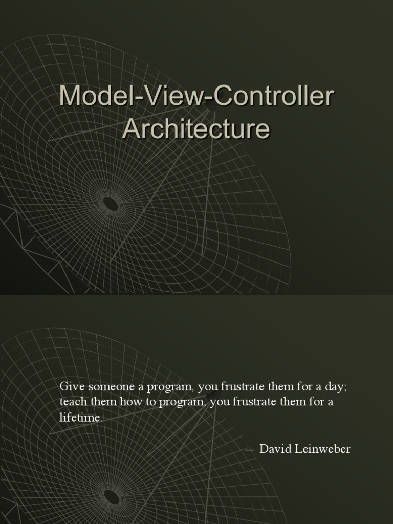 Model-View-Controller Architecture: An Overview of its Core Concepts ...