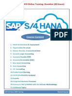 SAP S/4 Hana FICO Online Training: 40 Hours