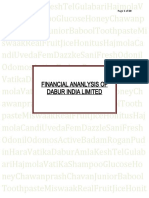 Financial Ananlysis of Dabur India Limited