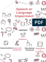 Speech or Language Impairment