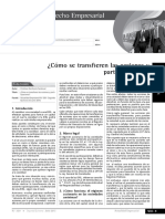Transferencia de Acciones y Participaciones PDF