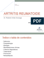 13ra Semana 3ra Sesion - Artritis Reumatoide - Dr. Avilés