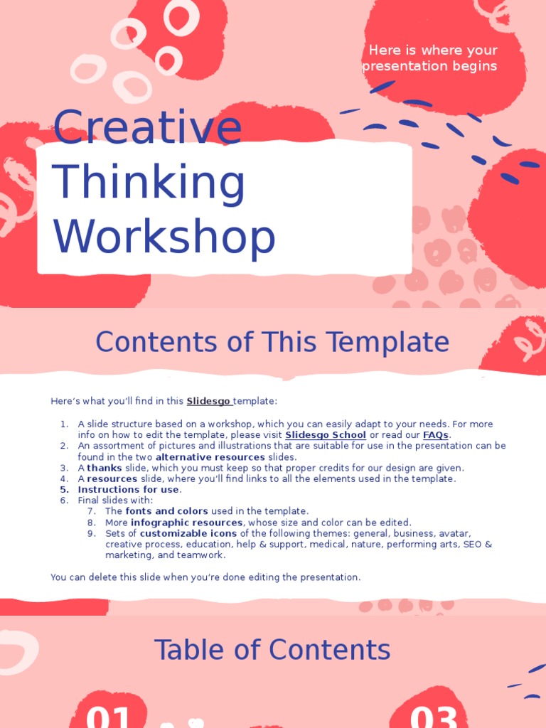 Creative Thinking Workshop by Slidesgo | PDF | Planets | Solar System