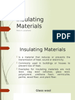 Insulating Materials: Marco A. Lacsamana