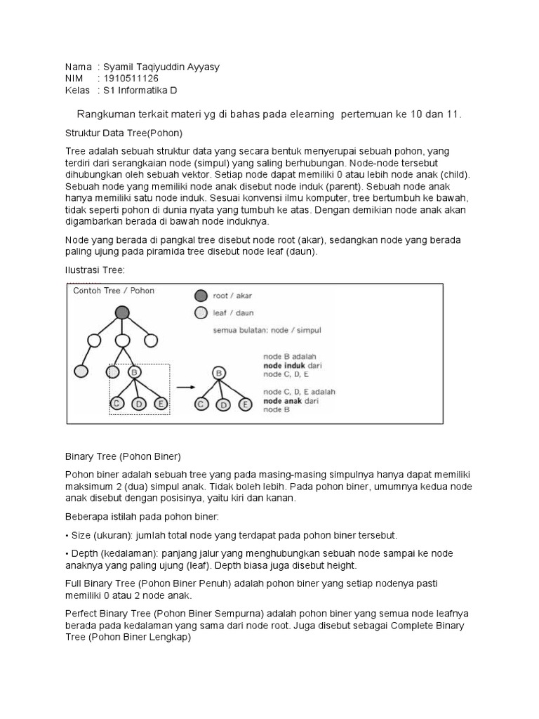Struktur Data Pohon dan Biner | PDF