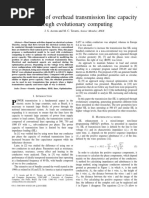 Enhancement of Overhead Transmission Line Capacity Through Evolutionary Computing