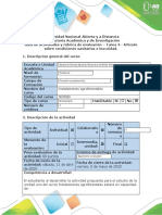 Guía de actividades y rúbrica de evaluación - Tarea 4 - Articulo sobre condiciones sanitarias e inocuidad (1)