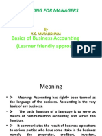 Accounting For Managers: Basics of Business Accounting (Learner Friendly Approach)