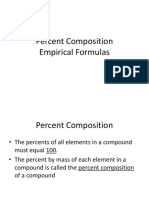 Percent Composition Empirical Formulas