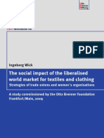 The Social Impact of The Liberalised World Market For Textiles and Clothing