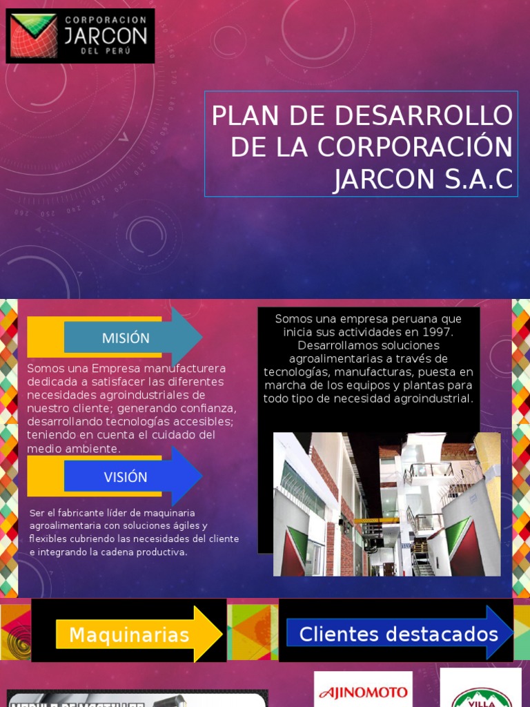 Plan de Desarrollo de Jarcon S.A.C. | PDF | Cliente | Business