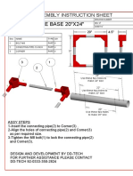 Adjustable Base 20"X24": Assembly Instruction Sheet