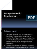 Entrepreneurship Development